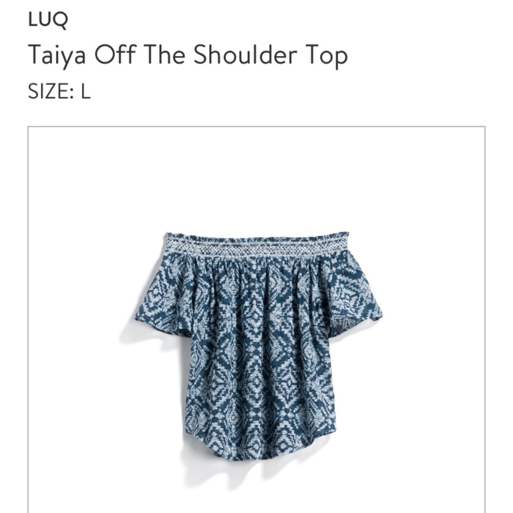 NWT Stitchfix Luq Off The shoulder top